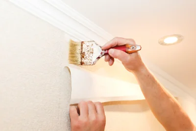 Pose de papier peint à Vabres — revêtements muraux et toiles de verre